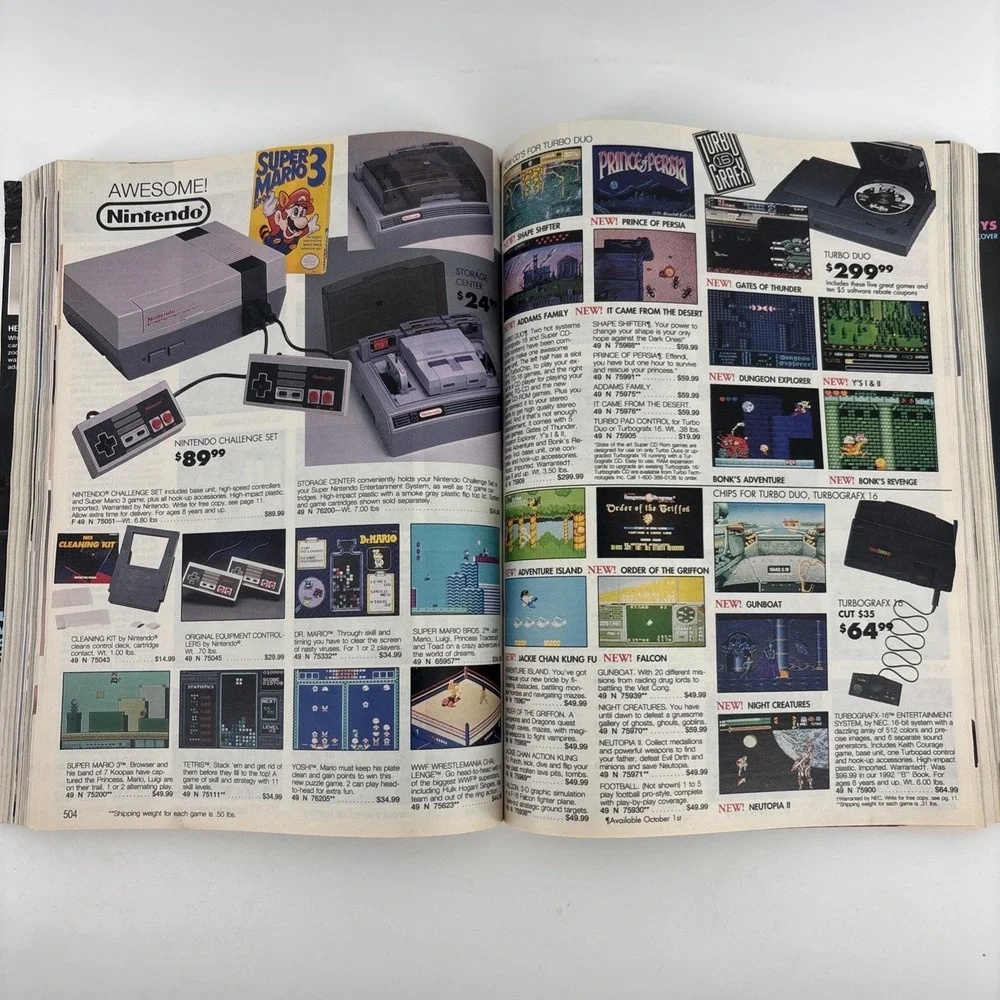 Sears 1992 Catalog The Great American Wish Book Barbie Sega Atari Christmas VTG